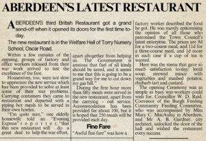 Aberdeen Evening Express 27th April 1942