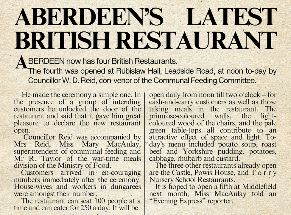 Aberdeen Evening News 1st July 1942
