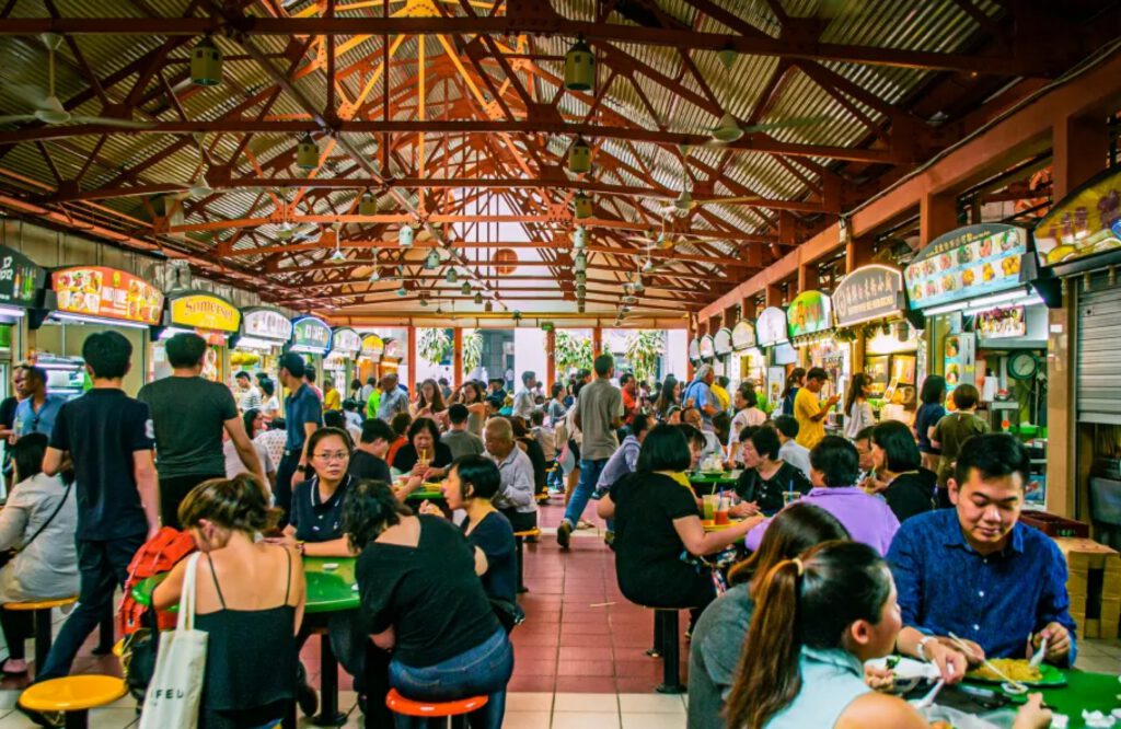 A public diner in Singapore